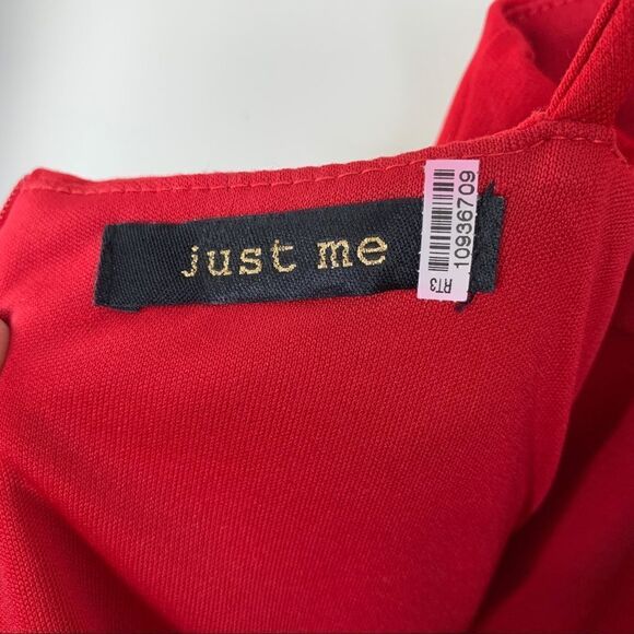 Lulus Just‎ Me Red Mini Dress with Spaghetti Straps Ruffle Hem XS - Picture 6 of 8